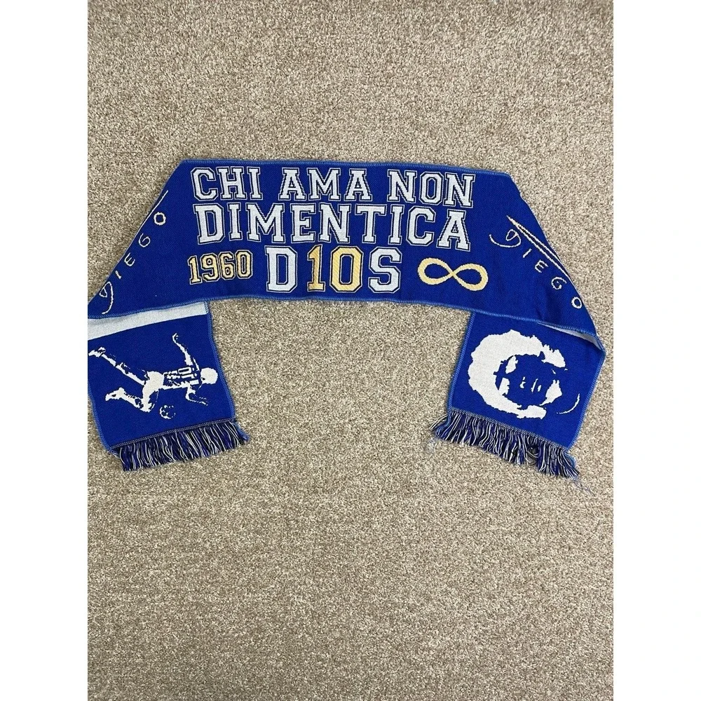 Diego Maradona Soccer Scarf Napoli Fan‎ Chi Ama Non Dimentica Argentina